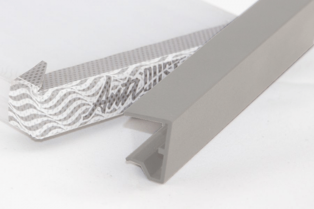 U 16mm druppelrand profiel 1200 mm, Ral 9001