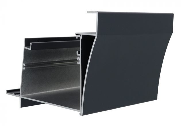 Siergoot / opzetprofiel antraciet grijs voor BudgetLine en ComfortLine goot, klassiek gebogen