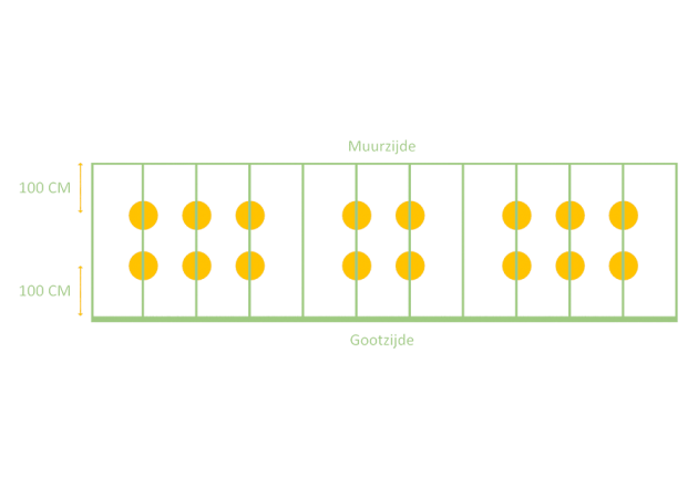 LED verlichting terrasoverkapping 11.06 meter set van 16x3w