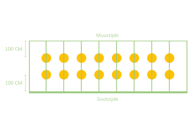 LED verlichting terrasoverkapping 9.06 meter set van 16x3w