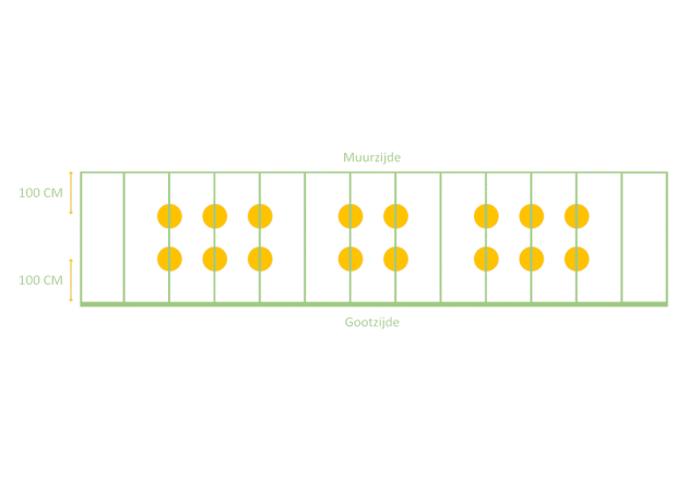 LED verlichting terrasoverkapping 13.06 meter set van 16x3w spots