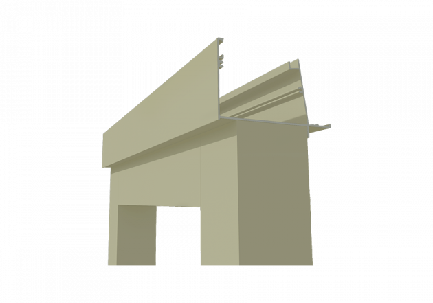 Verstevigingskoker crème 100 x 100 x 4 voor vrije overspanning goot